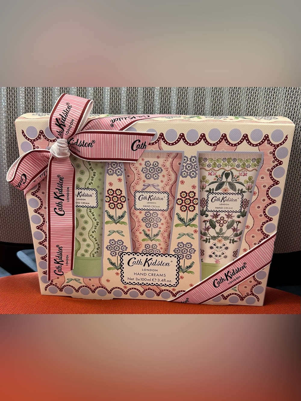 New Cath Kidston Woven Flowers Hand Creams - Trio Gift Box - 100 ml each